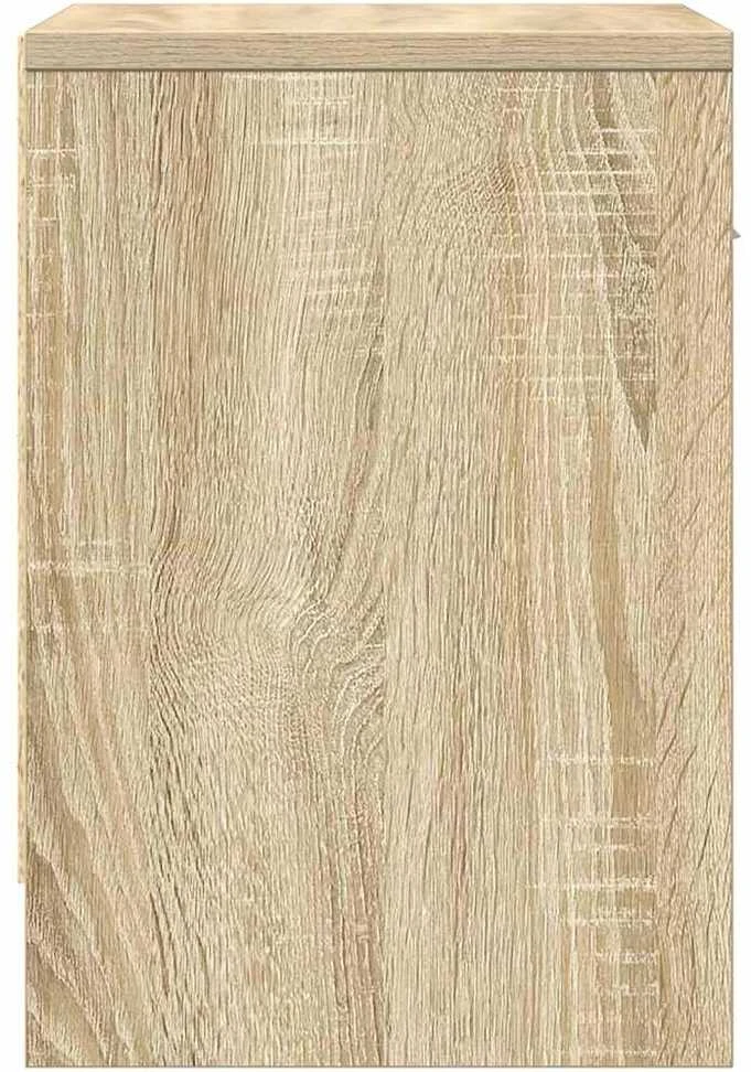 Naktinė spintelė su stalčiumi, sonoma ąžuolo, 39x28x41cm