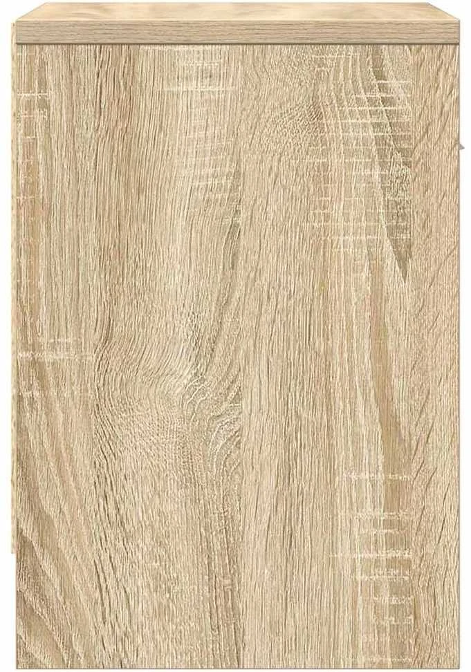 Naktinė spintelė su stalčiumi, sonoma ąžuolo, 39x28x41cm