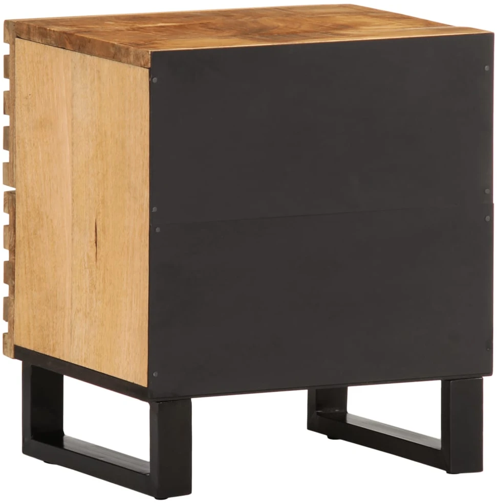 Naktinės spintelės, 2vnt., 40x34x46cm, mango medienos masyvas