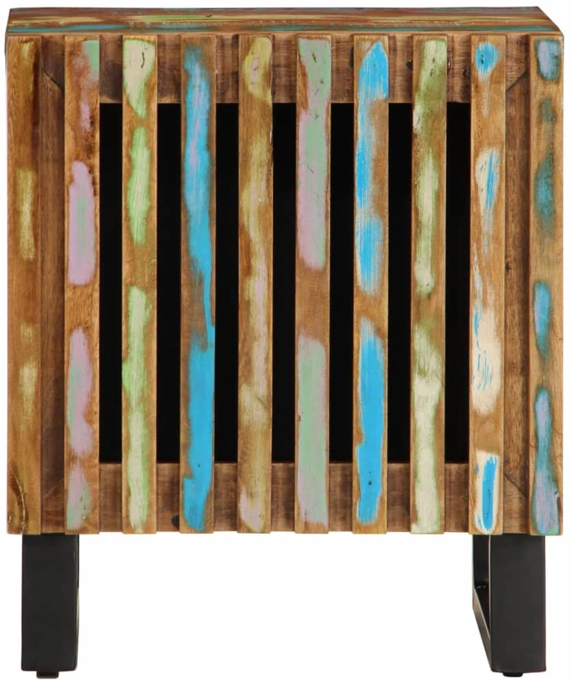 Naktinės spintelės, 2vnt., 40x34x46cm, perdirbta mediena