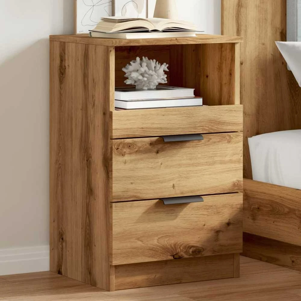 Bedside Cabinet 2 vnt. Artisano ąžuolo Medium Engineered Wood