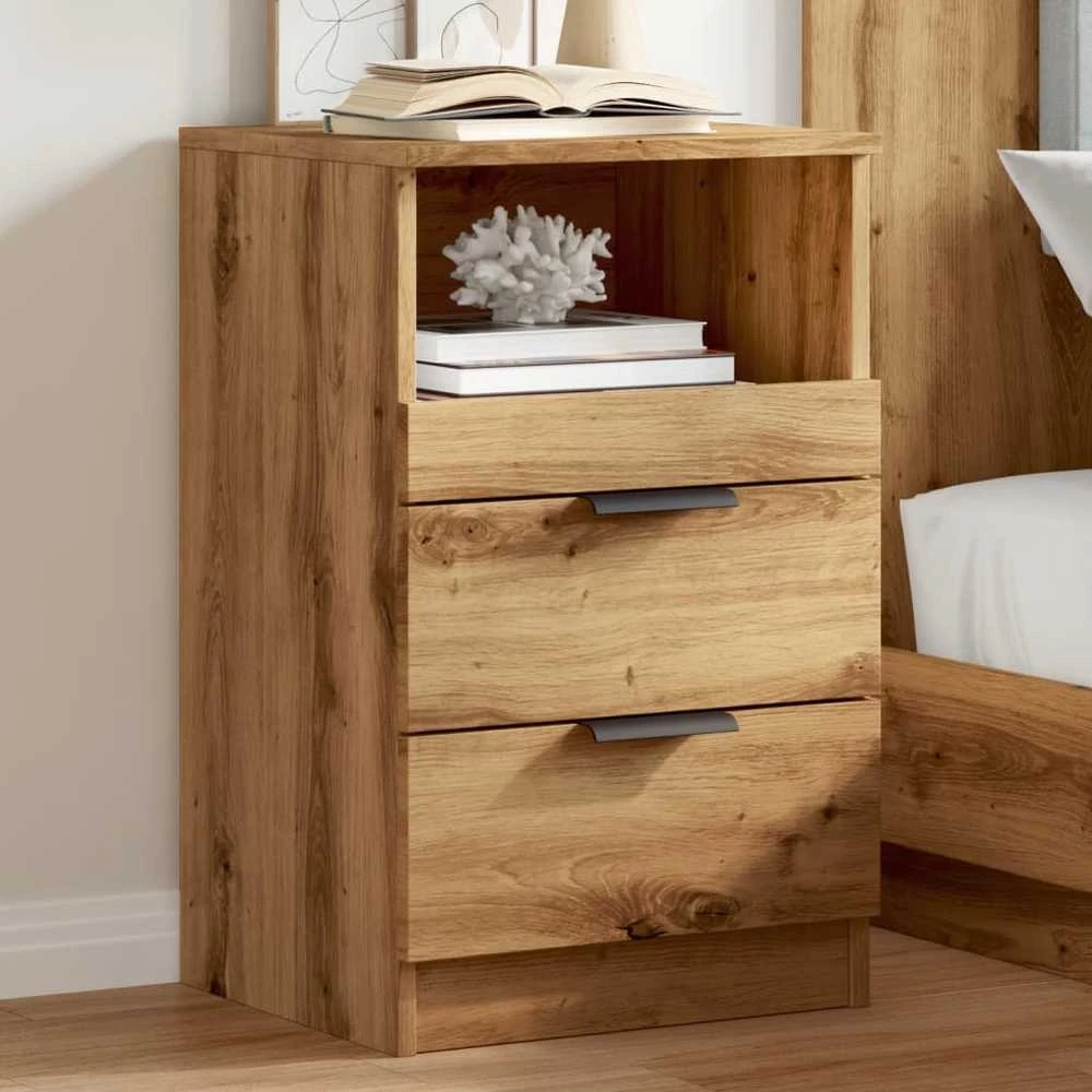 Bedside Cabinet 2 vnt. Artisano ąžuolo Medium Engineered Wood