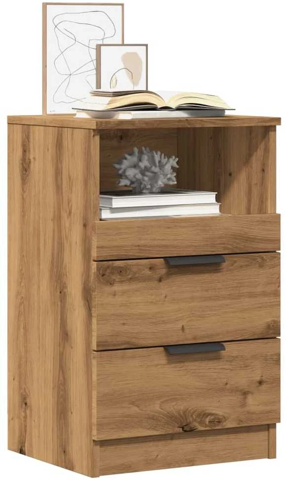 Bedside Cabinet 2 vnt. Artisano ąžuolo Medium Engineered Wood