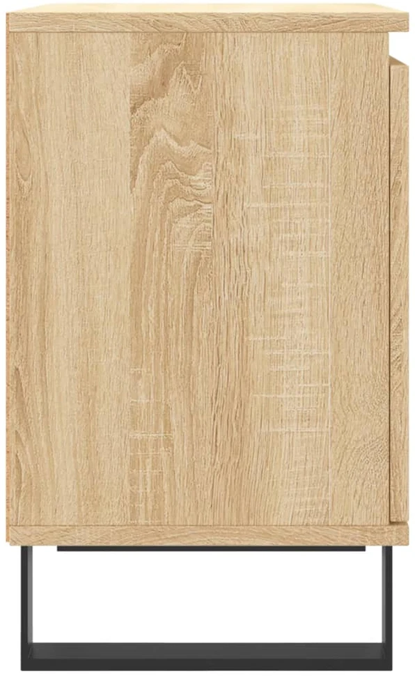 Naktinės spintelės, 2vnt., ąžuolo, 40x30x50cm, apdirbta mediena