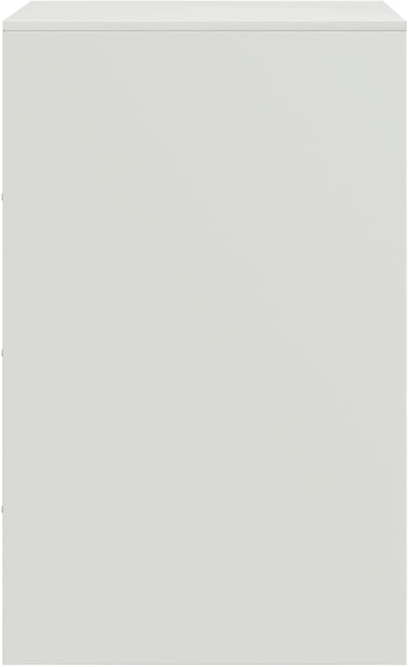 Naktinės spintelės, 2vnt., baltos, 34,5x39x62cm, plienas