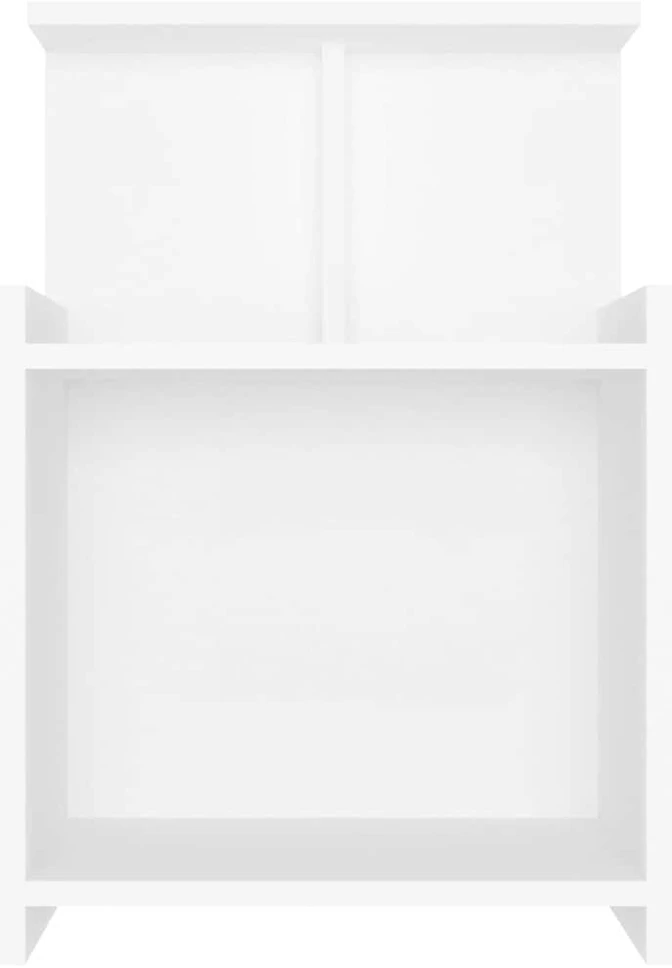 Naktinės spintelės, 2vnt., baltos, 40x35x60cm, apdirbta mediena
