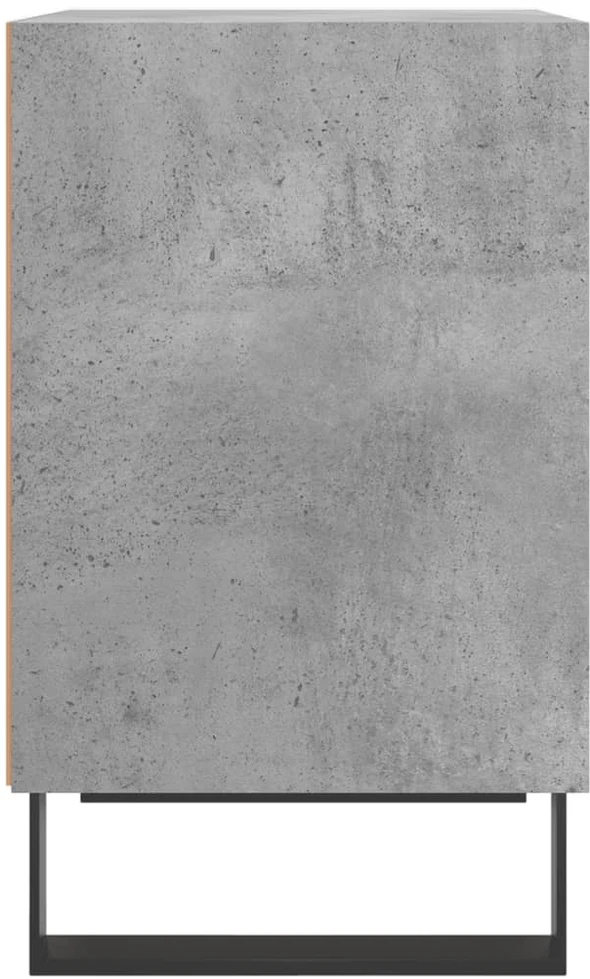 Naktinės spintelės, 2vnt., betono pilkos, 40x30x50cm, mediena