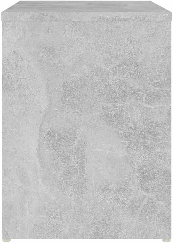 Naktinės spintelės, 2vnt., betono pilkos, 40x30x40cm, mediena