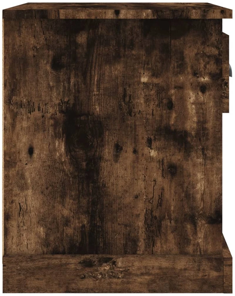 Naktinės spintelės, 2vnt., dūminės, 39x39x47,5cm, mediena