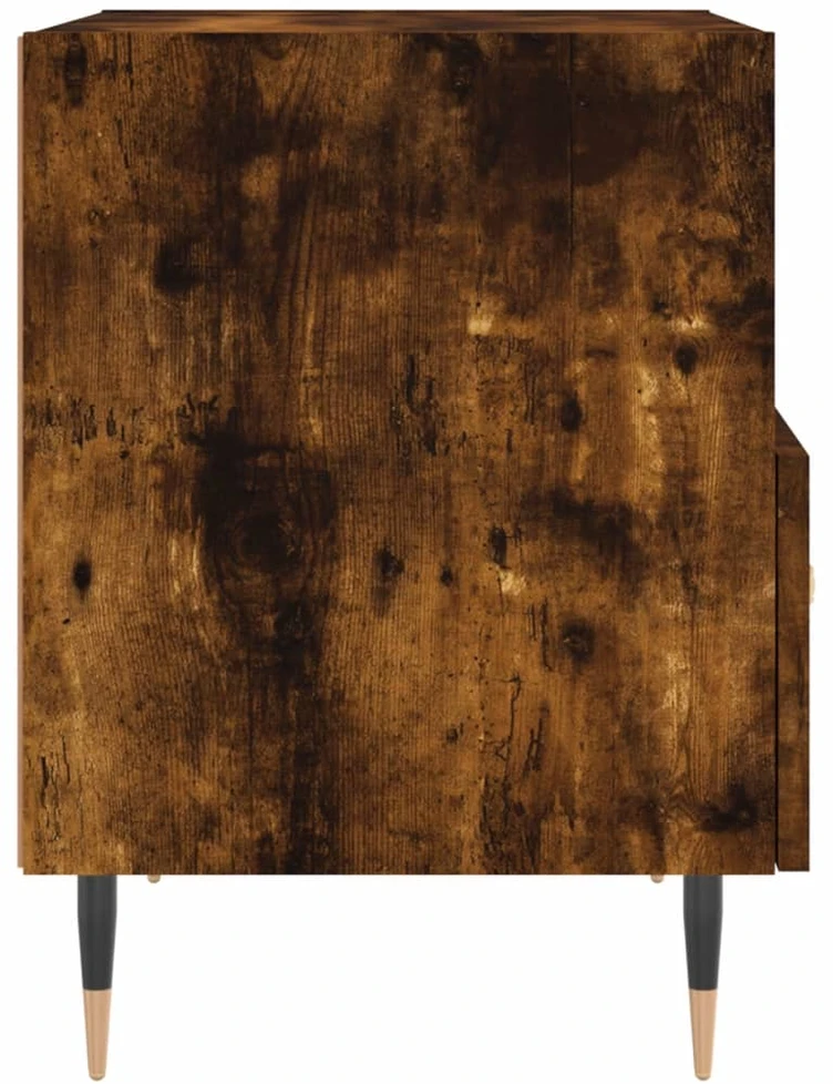 Naktinės spintelės, 2vnt., dūminės, 40x35x47,5cm, mediena