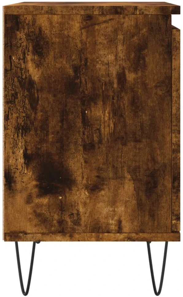 Naktinės spintelės, 2vnt., dūminio ąžuolo, 40x30x50cm, mediena