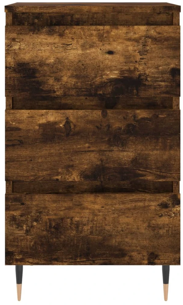 Naktinės spintelės, 2vnt., dūminio ąžuolo, 40x35x69cm, mediena