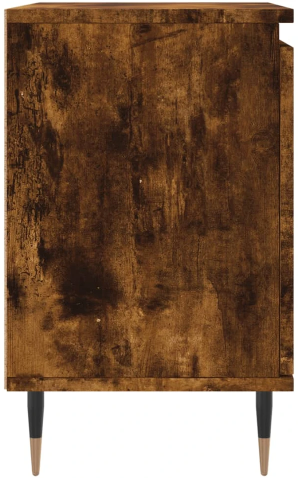 Naktinės spintelės, 2vnt., dūminio ąžuolo, 40x30x50cm, mediena