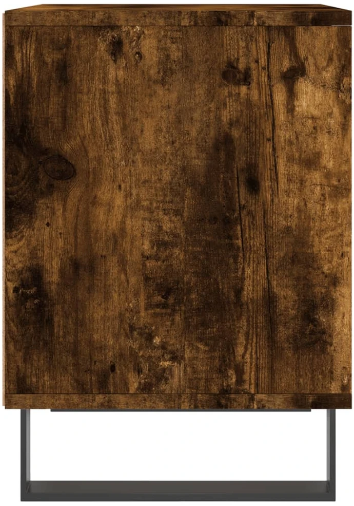 Naktinės spintelės, 2vnt., dūminio ąžuolo, 40x35x50cm, mediena