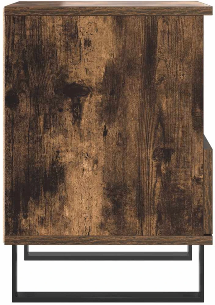 Naktinės spintelės, 2vnt., dūminio ąžuolo, 40x35x50cm, mediena