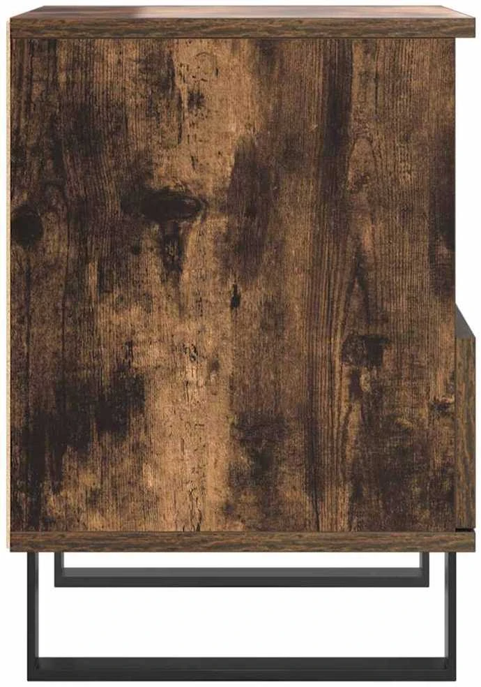 Naktinės spintelės, 2vnt., dūminio ąžuolo, 40x35x50cm, mediena