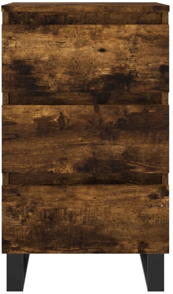 Naktinės spintelės, 2vnt., dūminio ąžuolo, 40x35x69cm, mediena