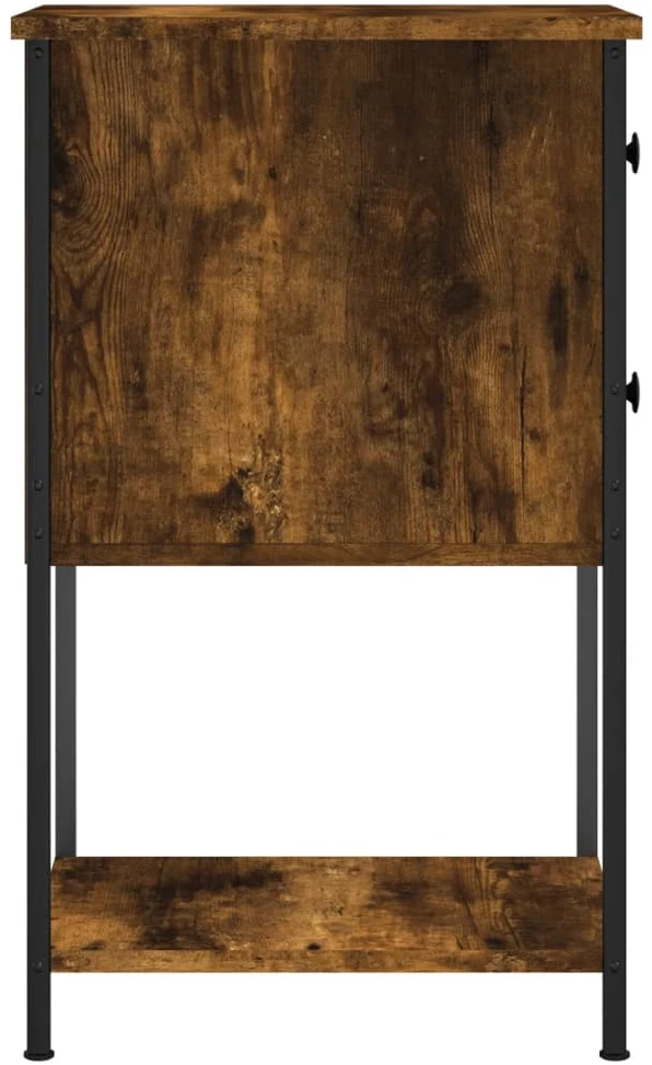 Naktinės spintelės, 2vnt., dūminio ąžuolo, 32x42x70cm, mediena