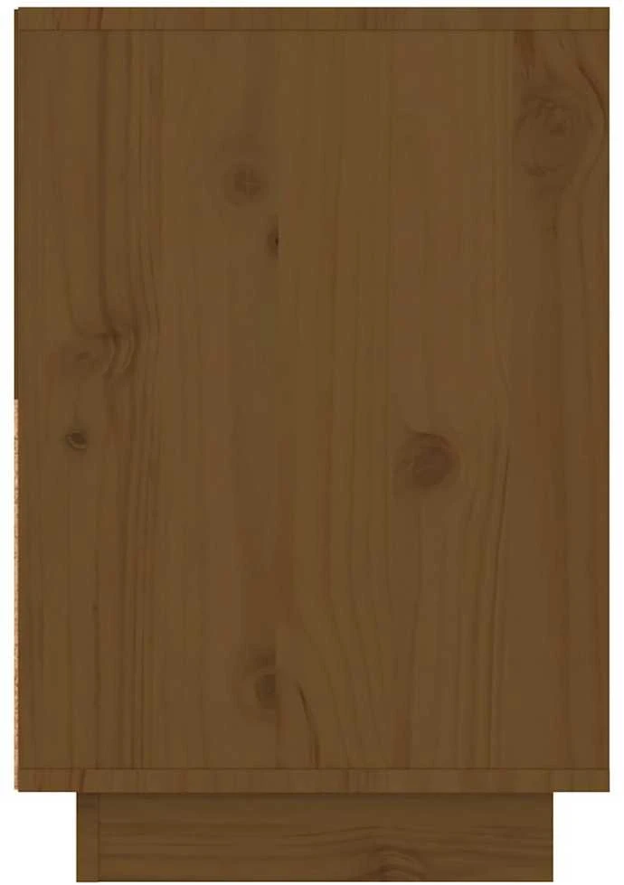 Naktinės spintelės, 2vnt., medaus rudos, 60x34x51cm, pušis