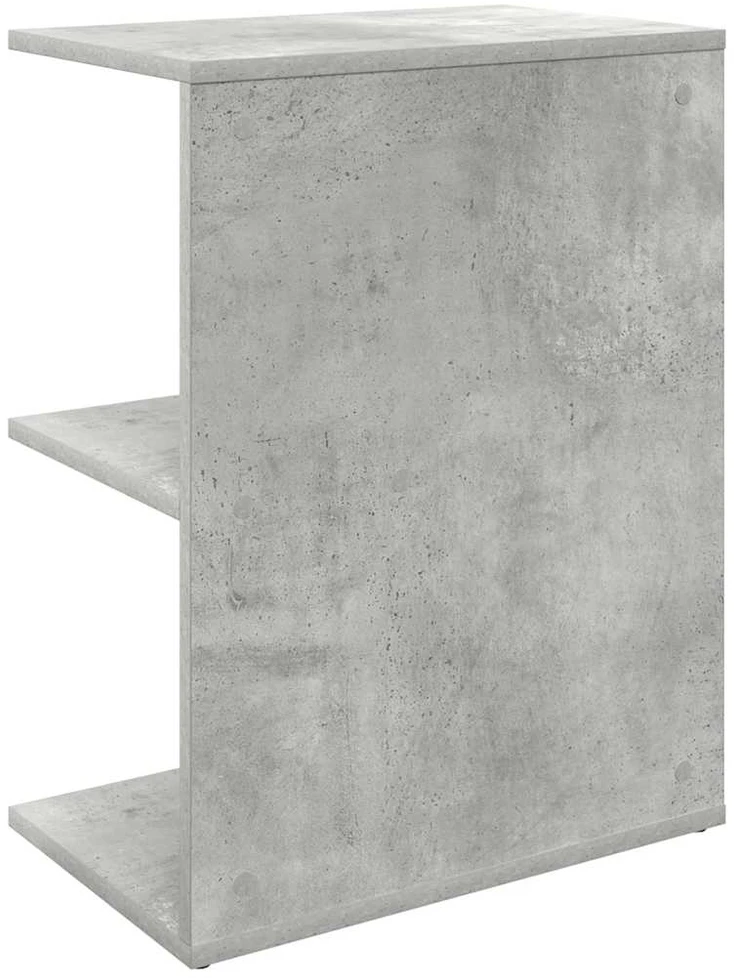 Naktinės spintelės, 2vnt., pilka, 46,5x29x61cm, mediena