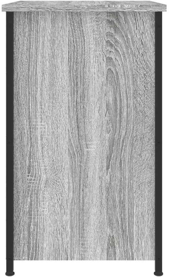 Naktinės spintelės, 2vnt., pilkos ąžuolo, 40x36x60cm, mediena