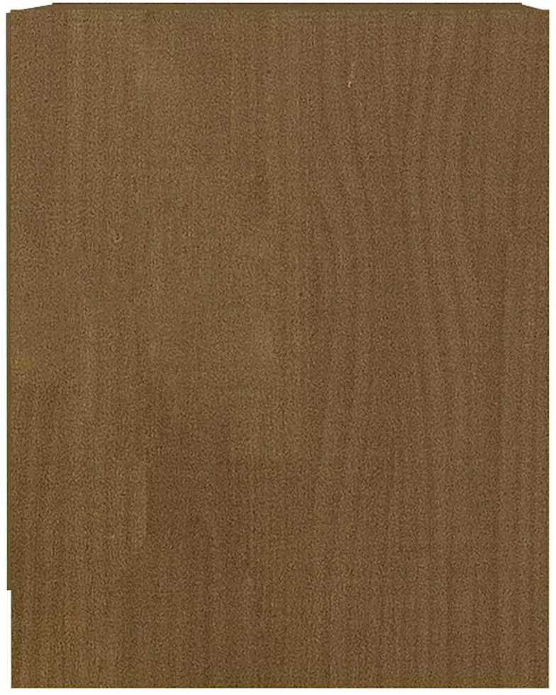 Naktinės spintelės, 2vnt., rudos, 35,5x33,5x41,5cm, pušis