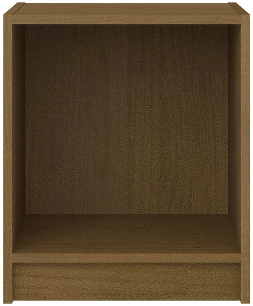 Naktinės spintelės, 2vnt., rudos, 35,5x33,5x41,5cm, pušis