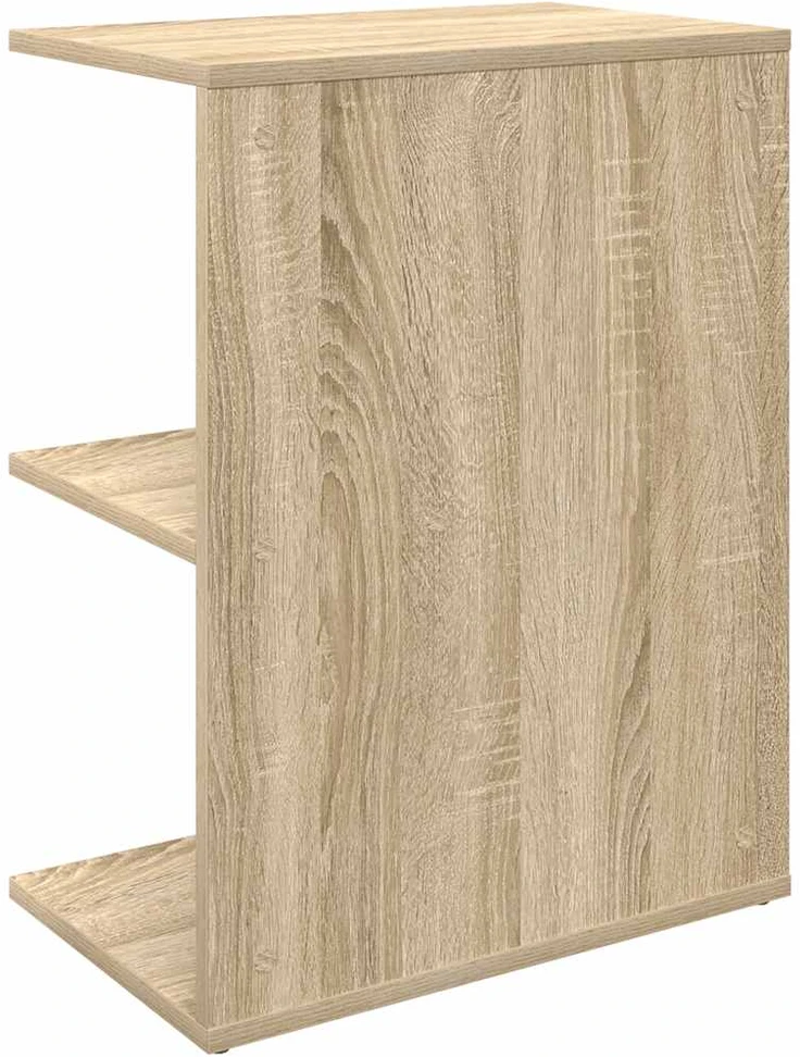 Naktinės spintelės, 2vnt., sonoma, 46,5x29x61cm, mediena