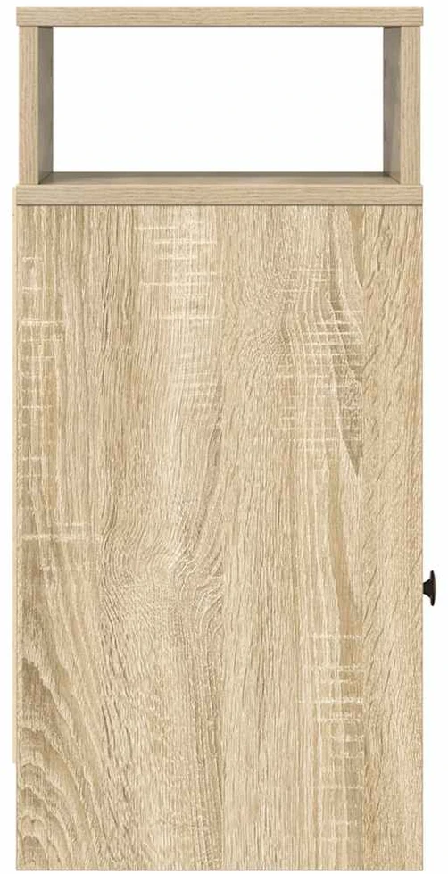 Naktinės spintelės su stalčiais, 2vnt., sonoma, 25x31x66cm