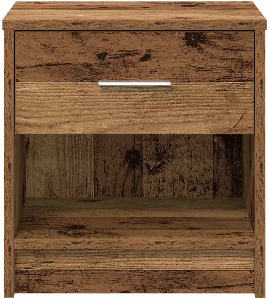 Naktinės spintelės su stalčiais, 2vnt., medienos, 39x28x41cm