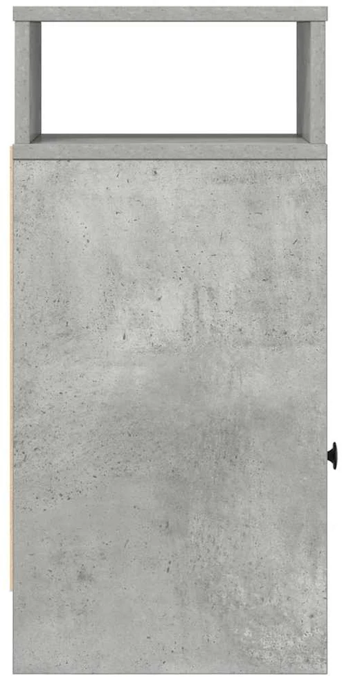 Naktinės spintelės su stalčiais, 2vnt., pilka, 25x31x66cm
