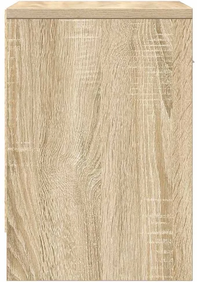 Naktinės spintelės su stalčiais, 2vnt., ąžuolo, 39x28x41cm
