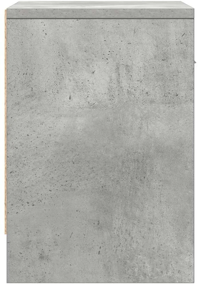 Naktinės spintelės su stalčiais, 2vnt., betono, 39x28x41cm