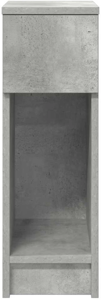 Naktinės spintelės su stalčiumi, 2vnt., pilka, 20x36x60cm