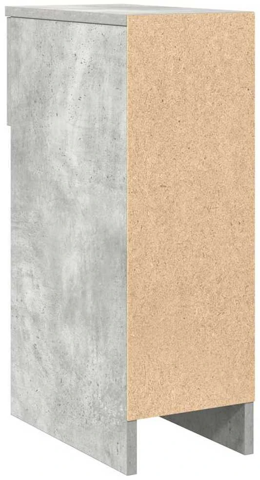 Naktinės spintelės su stalčiumi, 2vnt., pilka, 20x36x60cm