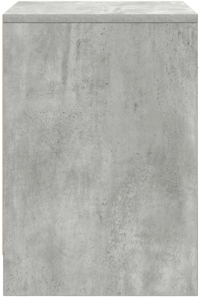 Naktinės spintelės su stalčiumi, 2vnt., betono, 40x34x50cm