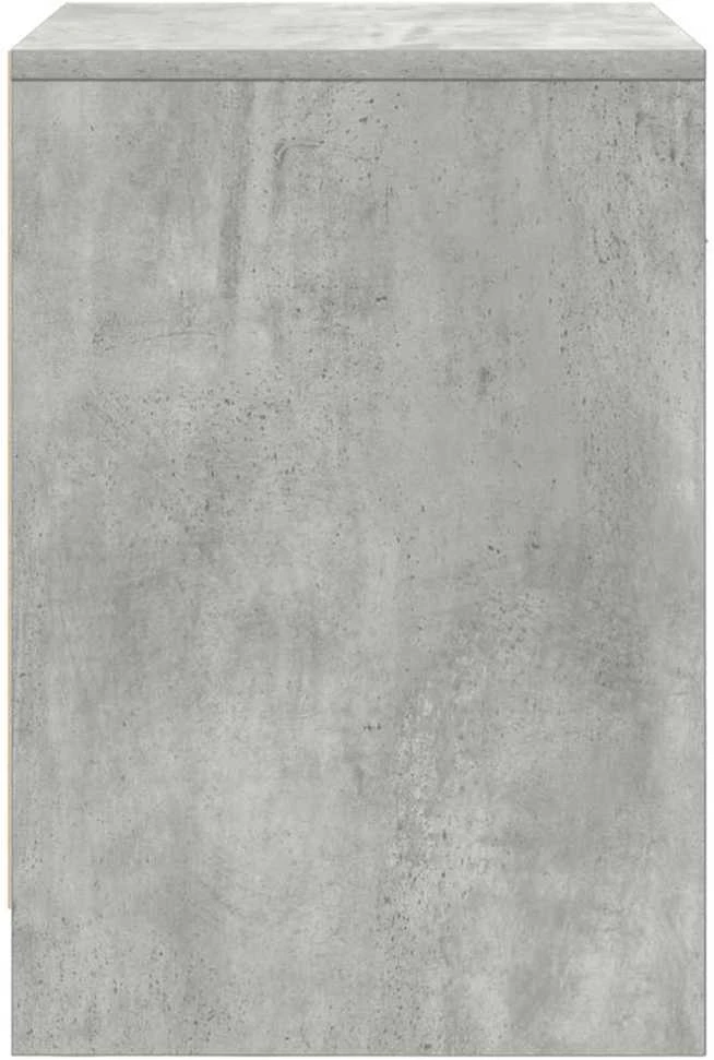 Naktinės spintelės su stalčiumi, 2vnt., betono, 40x34x50cm