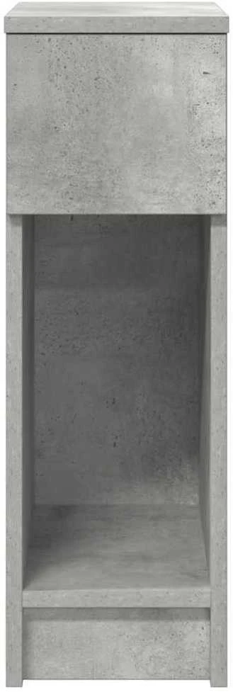 Naktinės spintelės su stalčiumi, 2vnt., pilka, 20x36x60cm