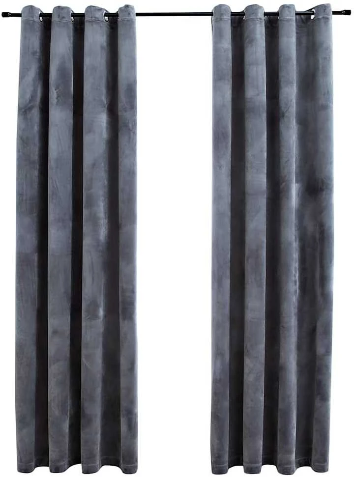 Naktinės užuolaidos, 2vnt., antracito, 140x175cm, antracito