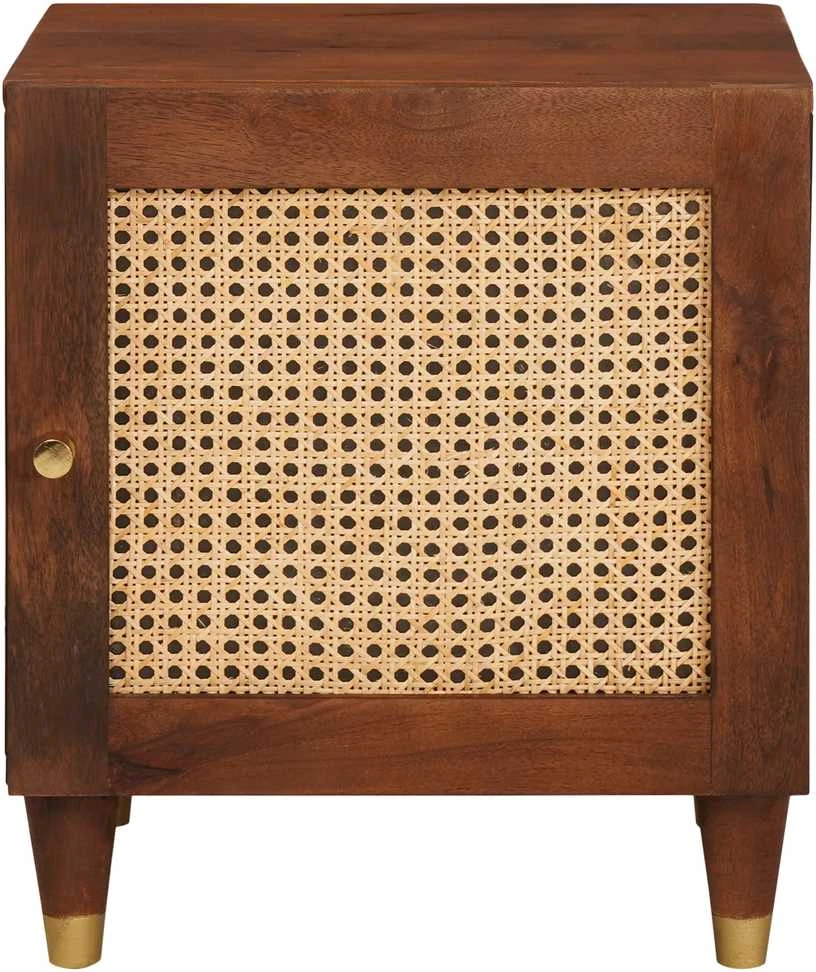 Šalia lovos spintelė 2 vnt. Ruda 40 x 33,5 x 46 cm