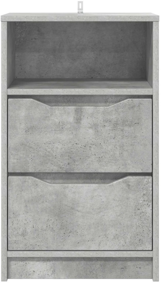 Naktiniai staliukai 2 vnt. Betono pilka 40 x 30 x 467 cm