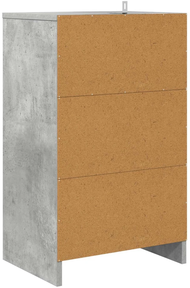 Naktiniai staliukai 2 vnt. Betono pilka 40 x 30 x 467 cm