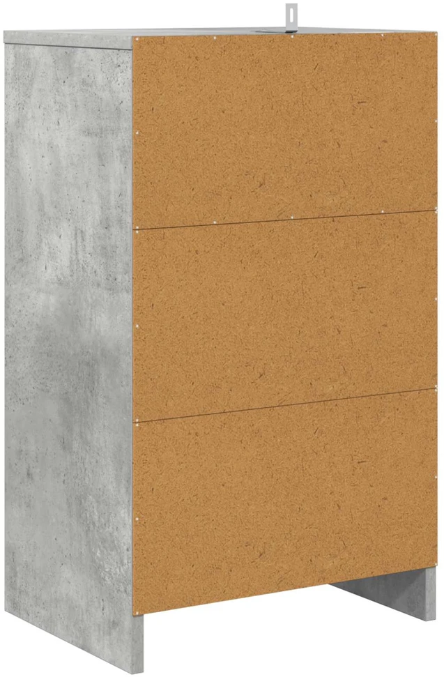 Naktiniai staliukai 2 vnt. Betono pilka 40 x 30 x 467 cm
