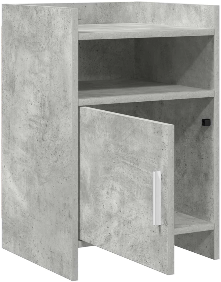 Naktiniai staliukai 2 vnt. Betono pilka 40 x 36 x 60 cm