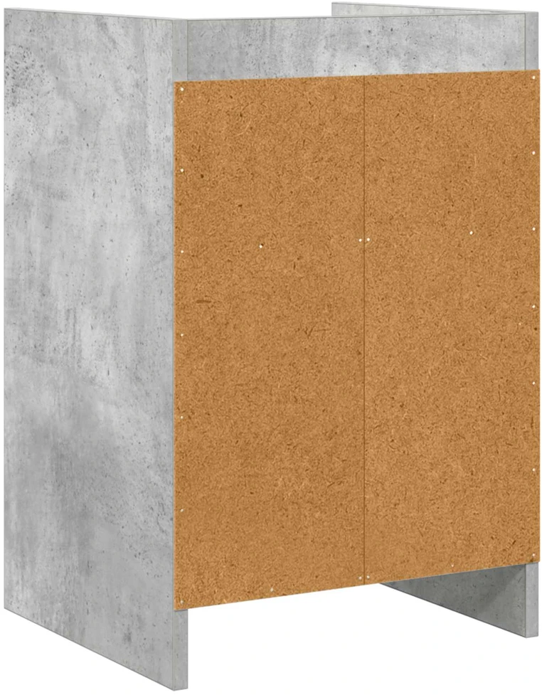 Naktiniai staliukai 2 vnt. Betono pilka 40 x 36 x 60 cm
