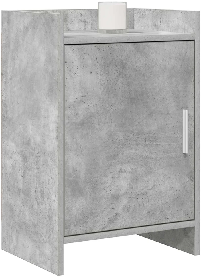 Naktiniai staliukai 2 vnt. Betono pilka 40 x 30 x 60 cm