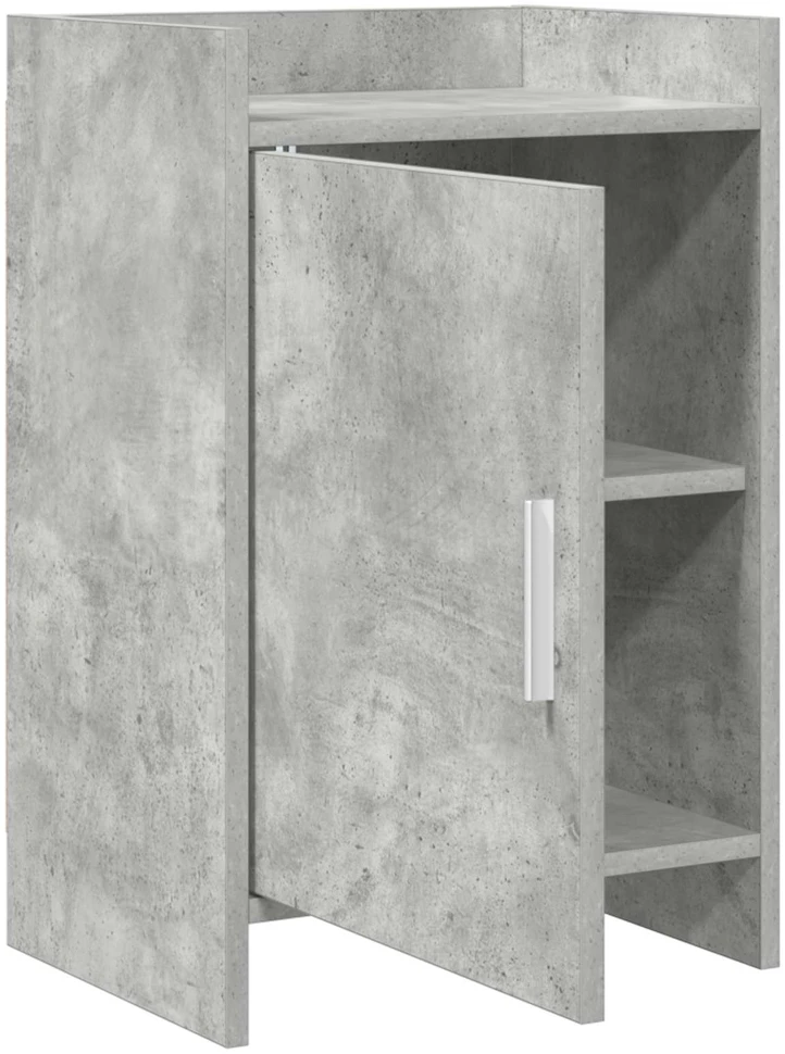 Naktiniai staliukai 2 vnt. Betono pilka 40 x 30 x 60 cm