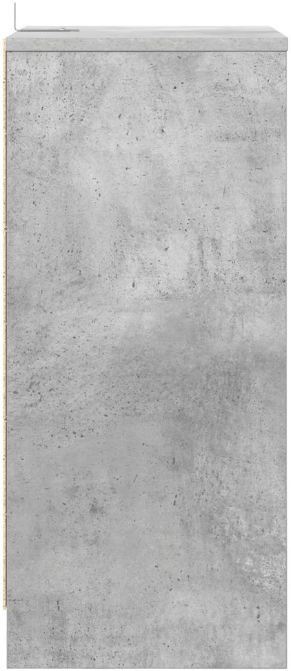 Naktiniai staliukai 2 vnt. Betono pilka 40 x 30 x 467 cm