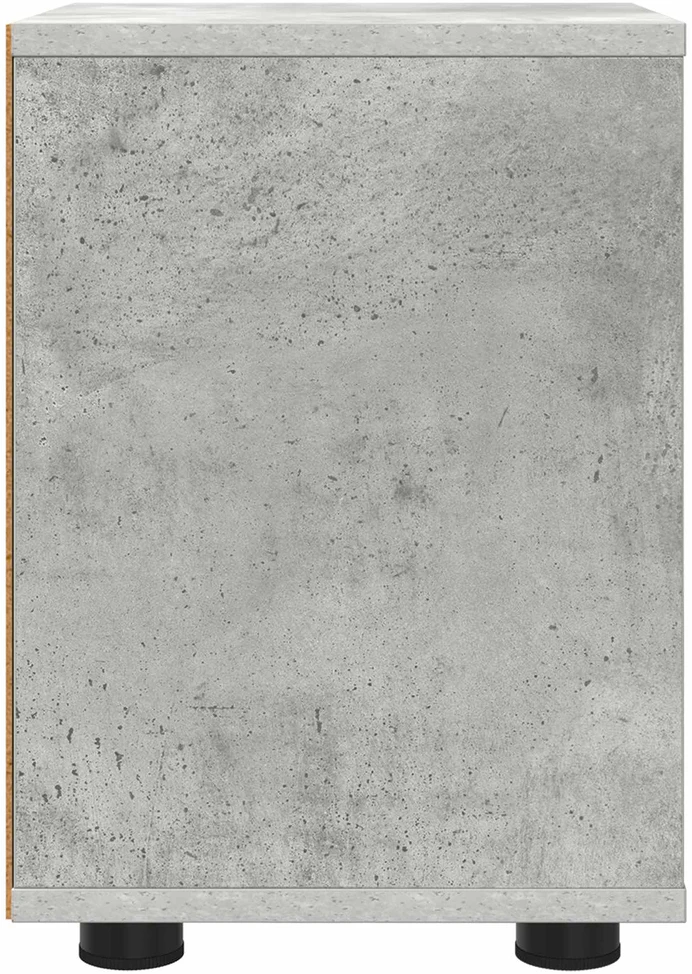 Naktiniai staliukai 2 vnt. Betono pilka 30,5 x 30 x 43 cm