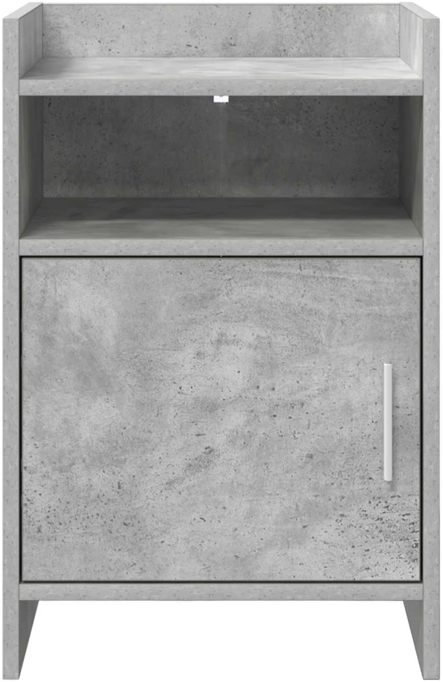 Naktiniai staliukai 2 vnt. Betono pilka 40 x 36 x 60 cm